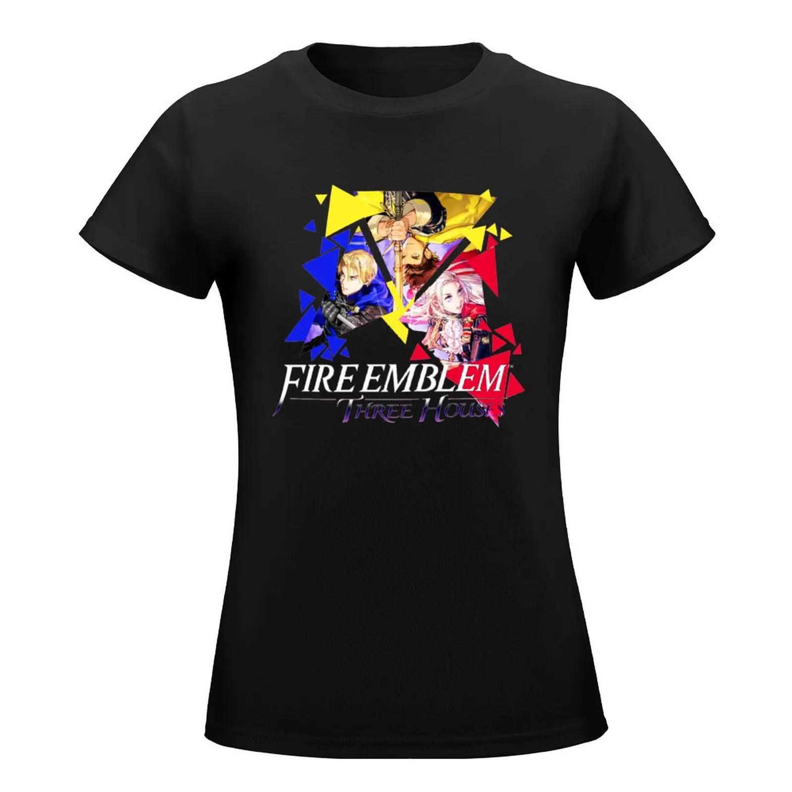 Fire Emblem Three Houses - Edelgard, Dimitri, Claude Premium Scoop T-Shirt funnys customs t-shirts for Women cotton