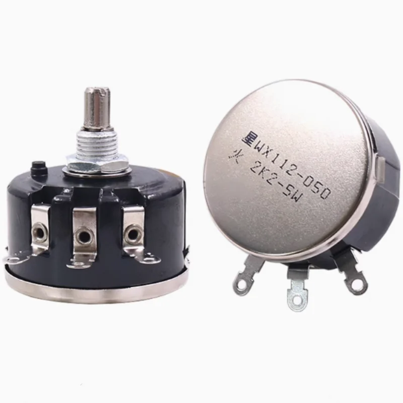 1PCS WX112 WX050 5W Single Circle Wire Wound Potentiometer (050) 100R 220R 1K 2K2 4K7 10K 22K 33K 47K 100 220 2.2K 4.7KΩ Ohm