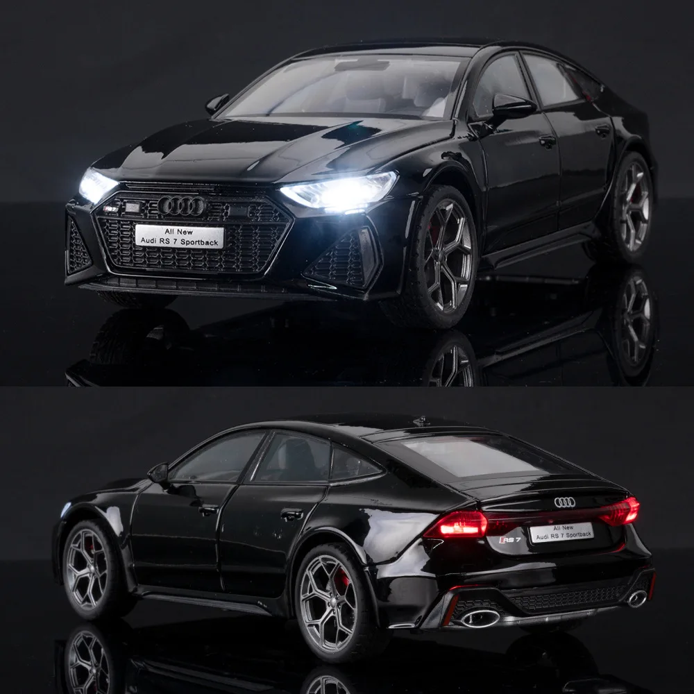 1:24 RS7 Model Auto Speelgoed Legering Diecast Geluid Licht Pull Back Simulatie Voertuig Modellen High end collectibles Gift 20