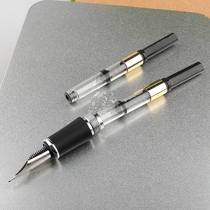 5Pc PENS Golden 3.4mm Fountain Pen Ink Cartridges Converter