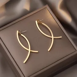 1 Pair Trend Hip Hop Fashion Big Star Punk Stud Earrings for Women Jewelry Party Friends Best Gift