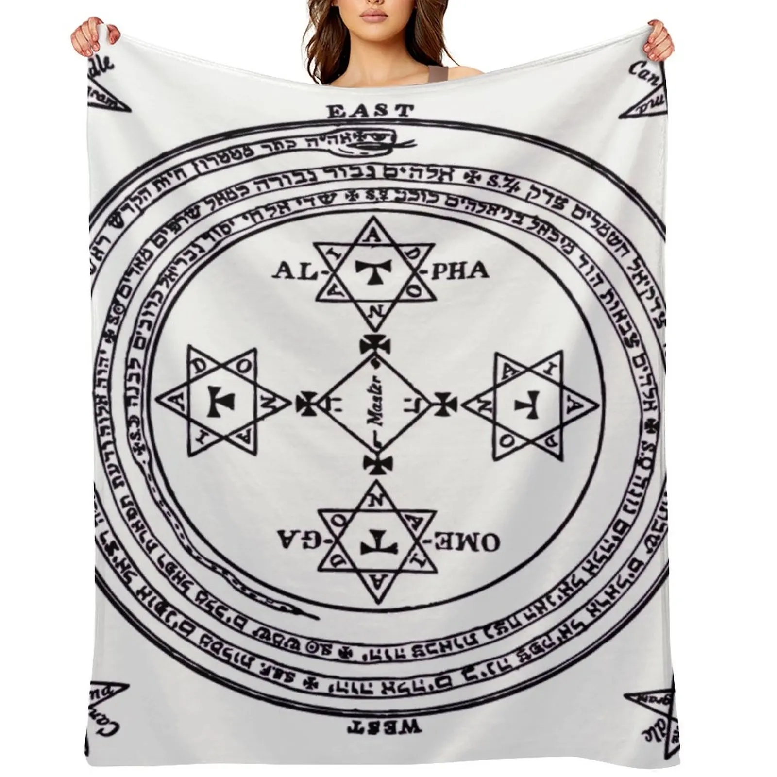 

Magical Circle of King Solomon BIG Throw Blanket Sofa Throw Soft Plush Plaid Giant Sofa Luxury Brand Blankets