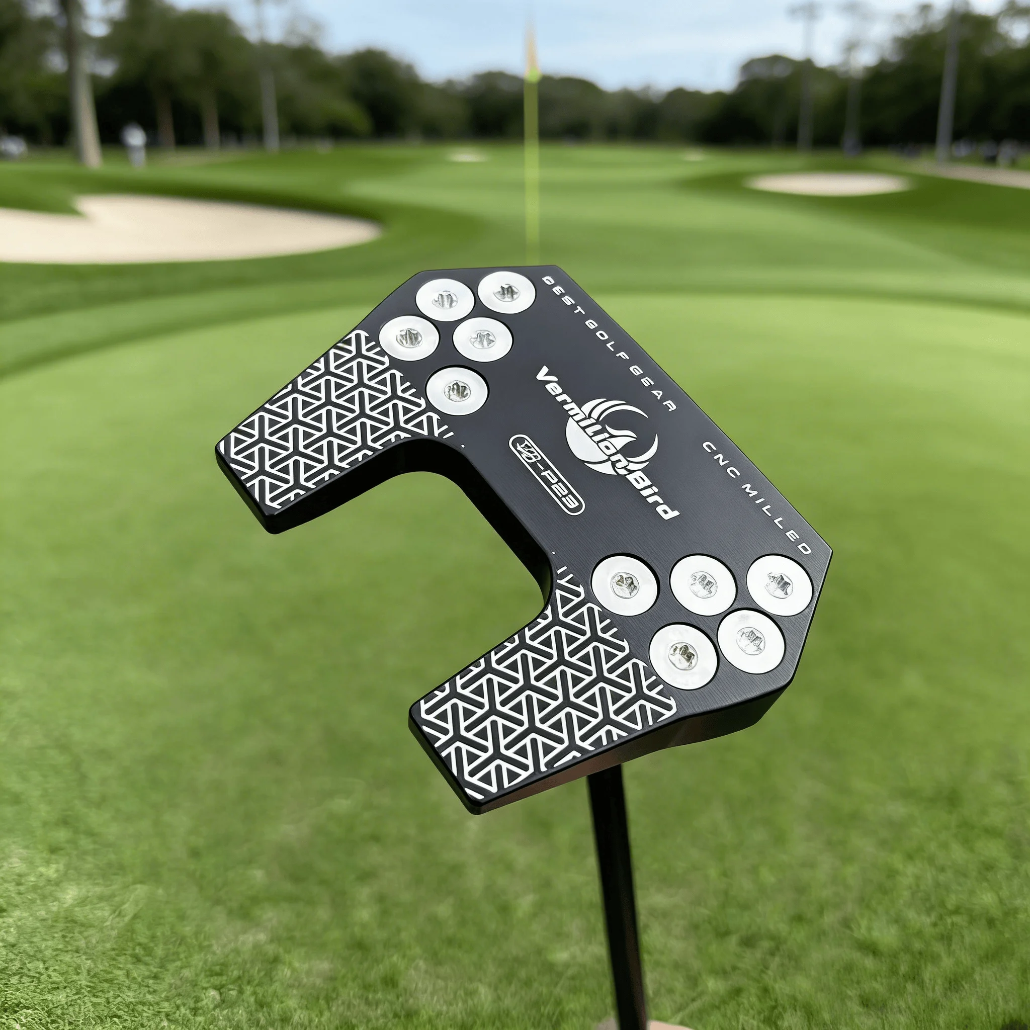 VB P23 Golf Putter Blade Style Golf Club CNC Milled Pattern Golf Putter Club Steel Shaft Non‑slip Rubber Grip for Men Golf