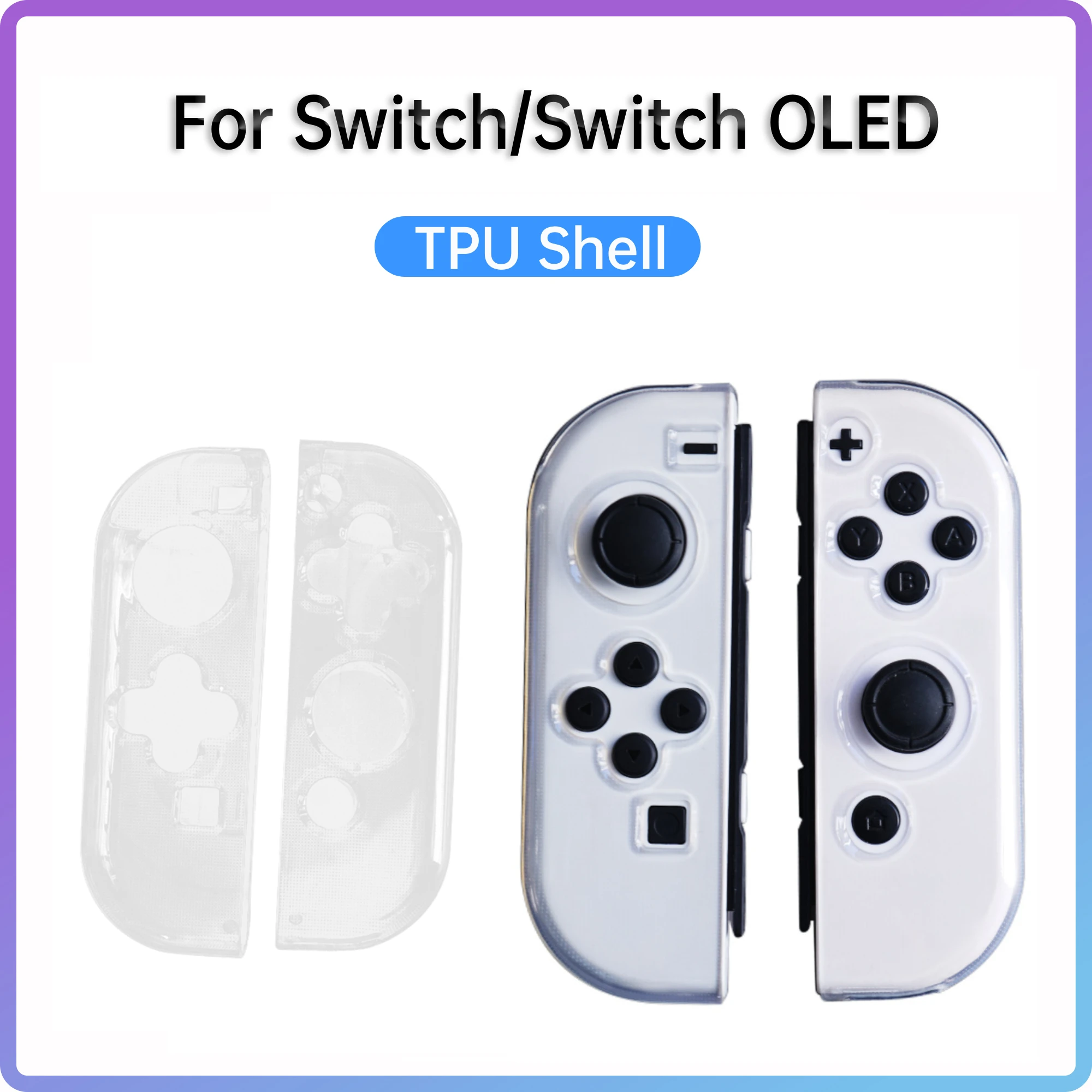 

TPU Protective Cover for Nintendo Switch/Switch Oled Gamepad Clear Soft Shell Skin Sleeve for Switch/switch OLED Gaming Joypads