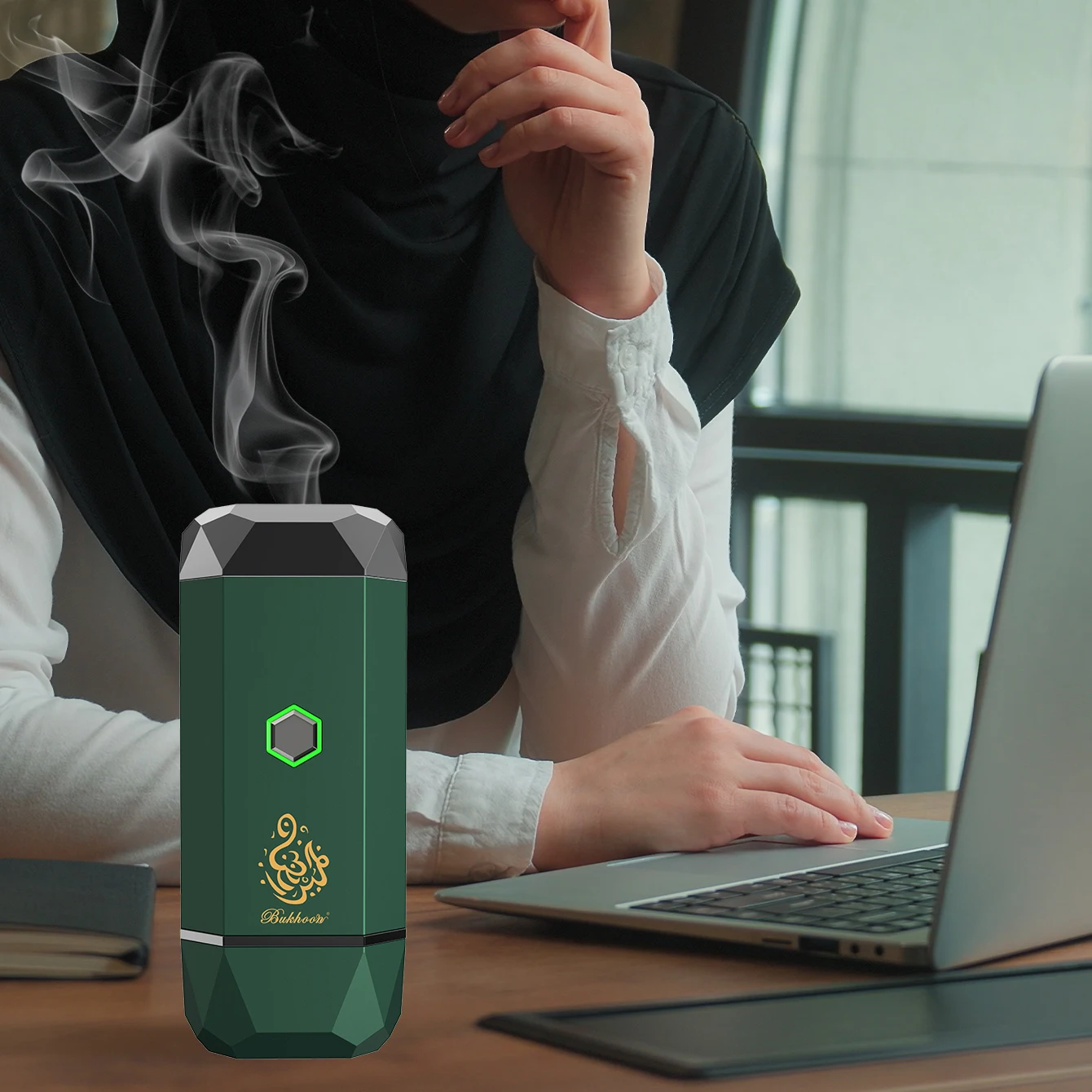 

Bukhoon-Original Electric Mubkhar Islamic Bukhoor Censer, USB Type-C Power, Rechargeable Metal, Arabian Car