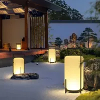 Outdoor Floor Light Charging Solar Power Supply Floor Lamps for Hotel Parlor Garden Stand Lamp Waterproof Led Floor Lamps