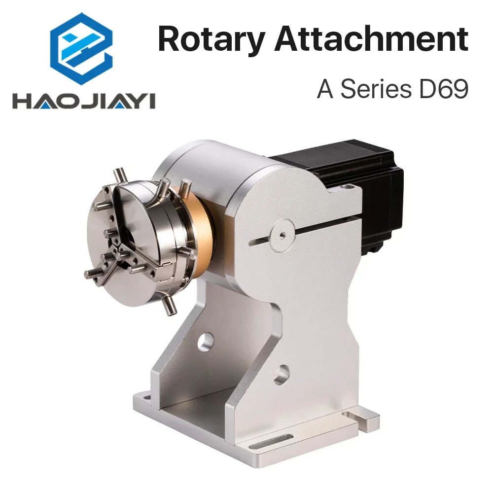 Three Chuck Rotary Worktable Rotary Device Diameter 69/80mm Fixture Gripper for Co2 & Fiber Marking Machine Extra Axis