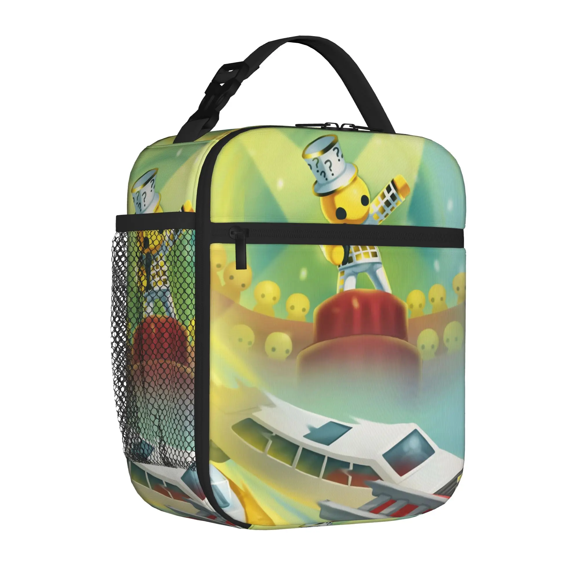 Insulated Lunch Tote Bag Wobbly Life Sandbox Game Trendy Cartoon Funny Thermal Cooler Lunch Container Portable For School