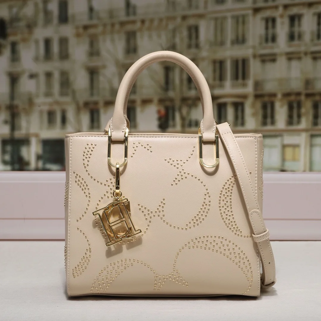 جديد وصول المرأة حقيبة الكتف حقيبة يد حمل مع حجر الراين التطريز تصميم حقيبة السيدات عالية الجودة