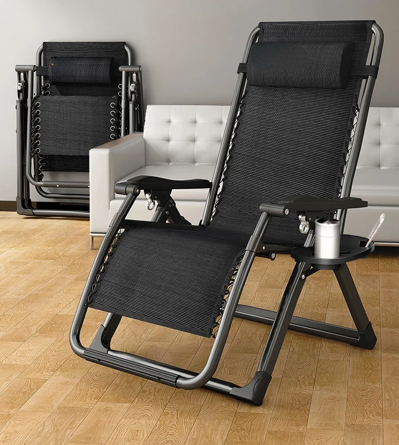 Folding reclining chair home leisure balcony back reclining chair for the elderly