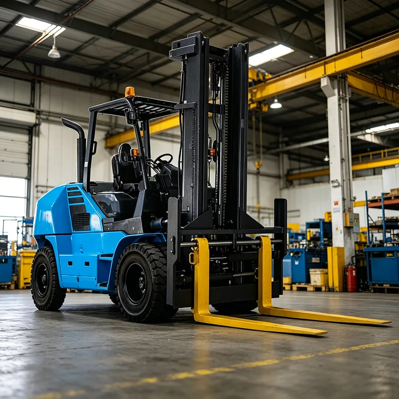 Electric Forklift 2.5 Ton Lithium Battery Fast Charging Zero Emission Indoor Outdoor Forklift With Solid Tires