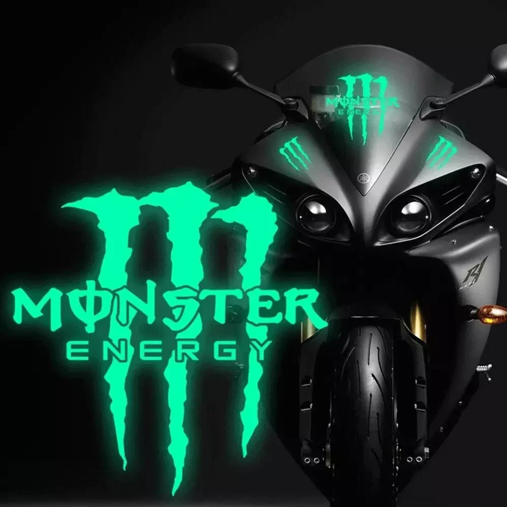 

Motorcycle Body Decoration Reflective Laser Stickers Racing Sponsor Waterproof Decals Helmet Modification