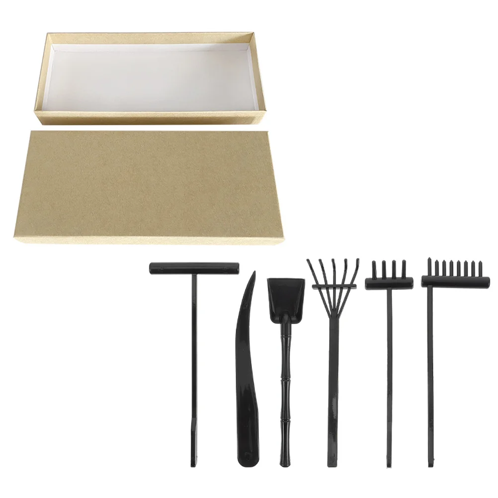 

Zen Sand Rake Set Garden Accessories Table Decoration Tools Plant Rakes Kit Plants Desktop for Decorative Drawing