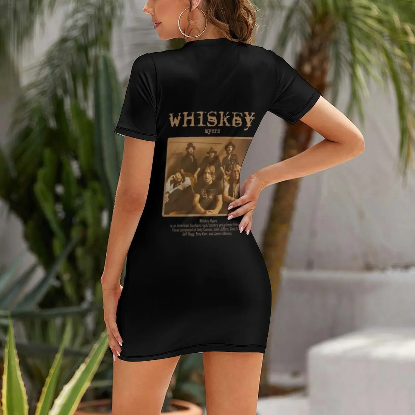 Abito da donna a maniche corte Whiskey Myers 2025 Abbigliamento abito da ballo femminile