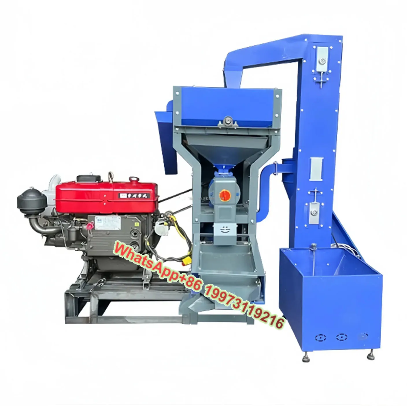 

BB-N70D PM+ELEVATOR с двигателем мощностью 16 л.с., автоматическая машина для снятия лужки риса, комбинированная машина для измельчения риса, Miller