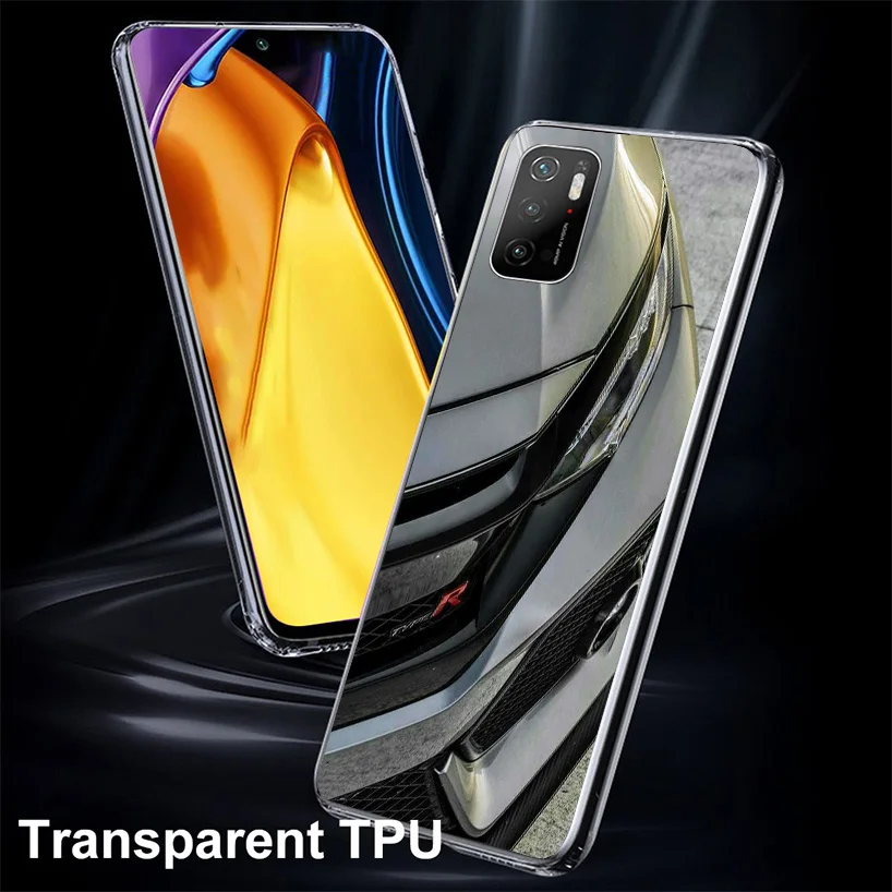 JDM Type R Civic Sport Car Cover Phone Case For Xiaomi Poco X6 X5 X4 Nfc X3 Pro F6 F5 F4 Gt F3 F2 F1 M5S M4 M3 Soft Fundas Shell