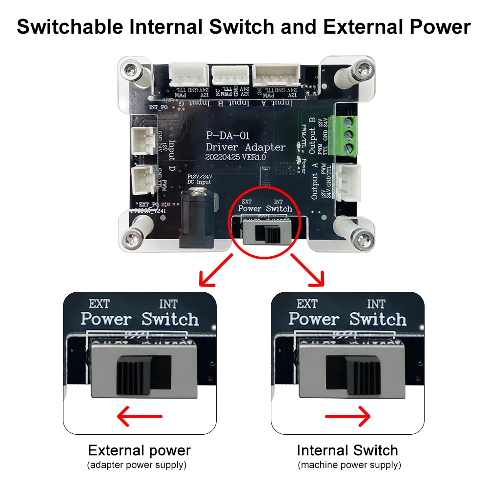 Placa adaptadora de controlador de interfaz de árbol láser, placa de transferencia para Módulo de grabado láser, cabezal de corte láser,