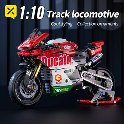 883 Pcs Collectible Motorcycle Display Model,Large Motorcycle Building Set Gift Idea for Adults,Model Motorcycle Kits To Build