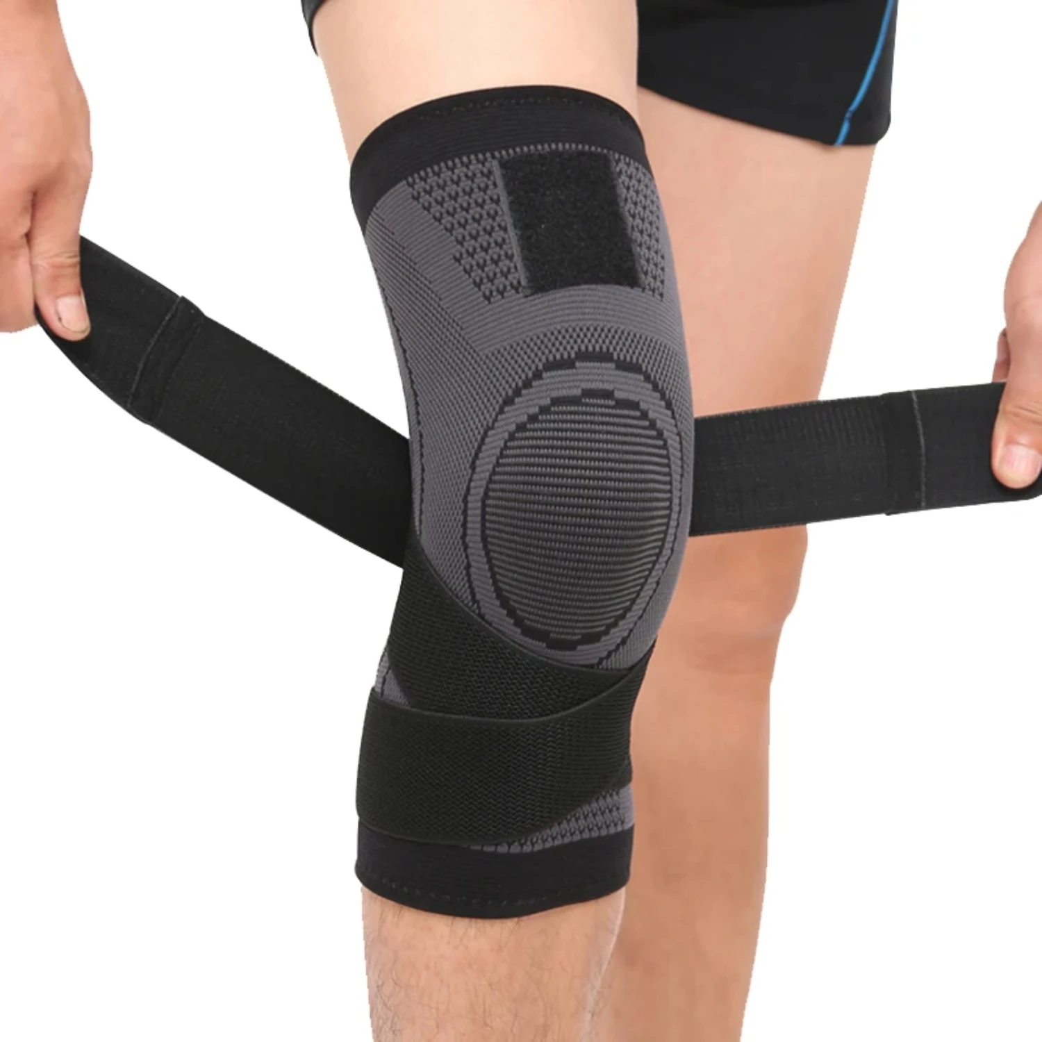 New 1Pcs Unisex Sports Knee Pads Compression Joint Relief Arthritis Running Fitness Elastic Bandage Knee Pads Basketball Volleyb