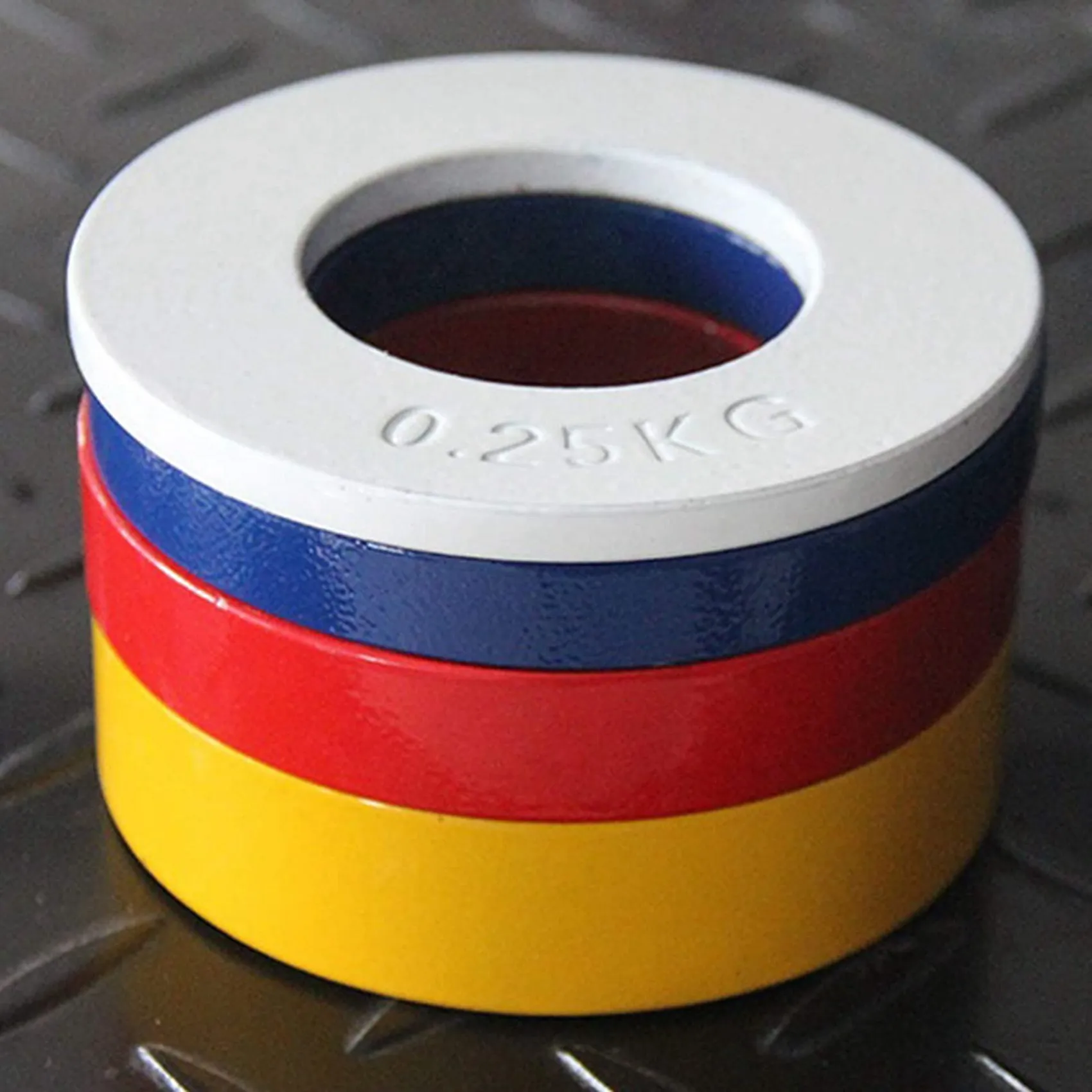 Pesi frazionari Pesi frazionari Mini piastre pesi Piastre per allenamento della forza Accessorio disco accurato Bianco 0,25 kg XQ