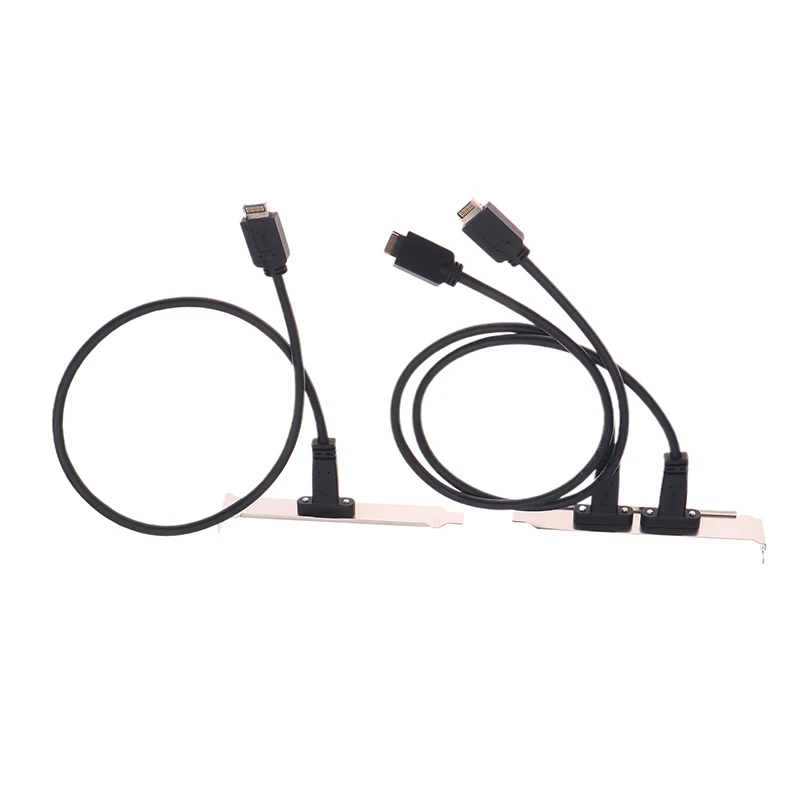 NEW SALE 50cm USB 3.2 Front Panel Header Type-E To USB-C Type C Female Connector Extension Wire Cable TYPE-E Baffle Cable