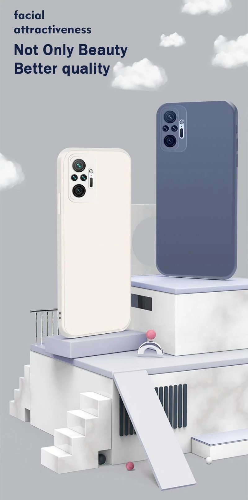 Coque Square Handyhülle für Xiaomi Redmi Note 10 Pro Max 10S 1Original Funda Note10 S 4G Matte Silikon Soft Case Hülle – Detail 1