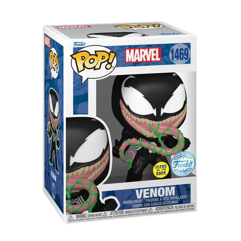 Original Funko Pop Venom Night Light Limited Edition Vinyl Anime Figure Collectible Ornament Statue Model Toy Christmas Gift