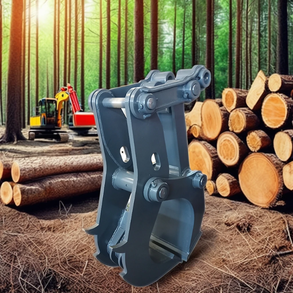 

Гидравлический мельсограф для экскаватора, сверхмощный древесный захват с вращающейся губкой, насадка для лесного грейфера от 1 до 5 лет