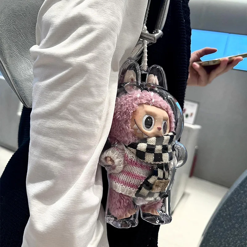 

Labubu Protective Cover Dolls Coca-Cola Generation One Two Tee Plaything Protective Suit for Figure Storage Organization