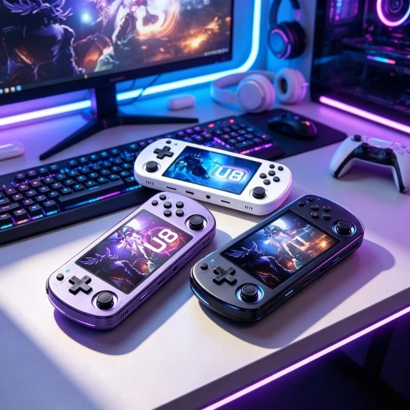 4.0 Inch IPS Screen U8 Retro Game Console Linux System R35s Pro Portable Pocket Player Indoor Leisure Entertainment Device