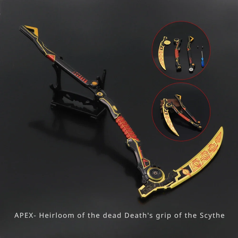 APEX Game Peripheral Undead Heirloom hoz modelo plegable desmontable arma Prop modelo 30CM Cosplay Game Sword Toys Martial Art