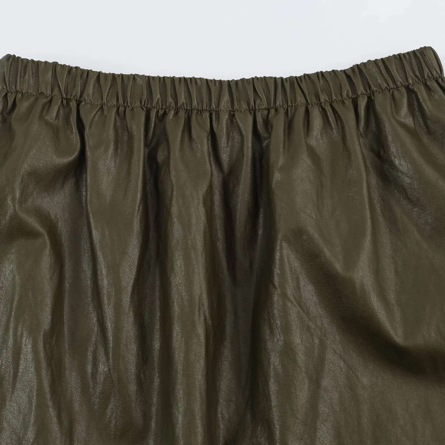 Slimming Effect Double Layered Half-Length Skirt with Elastic Waist Multicolor Women's Fashion Autumn Wear