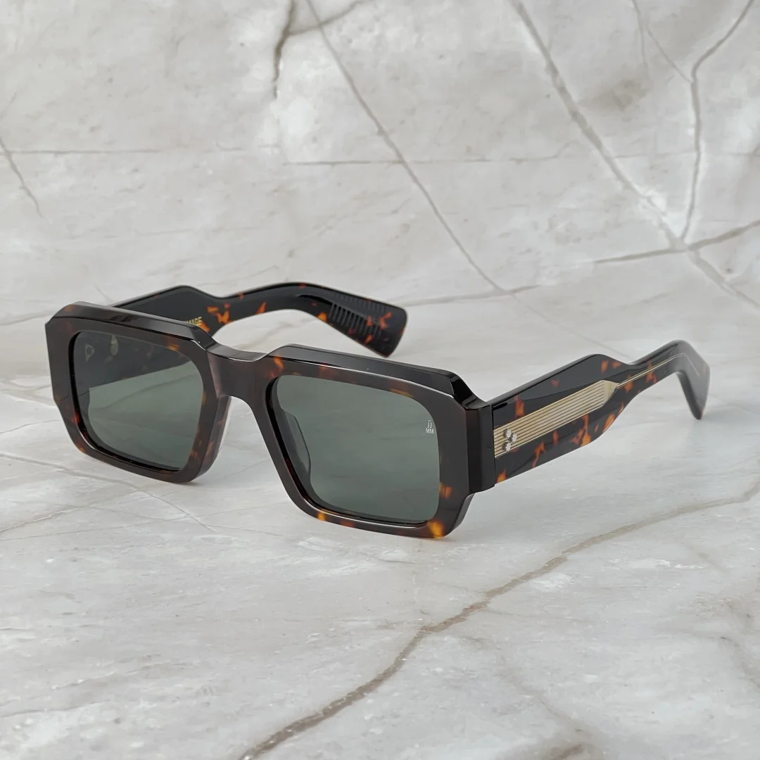 

JMM MIGLIA Square Sunglasses Alloy Frame Handmade UV400 Optical Eyewear for Men High Quality Classical Design Made in Japan