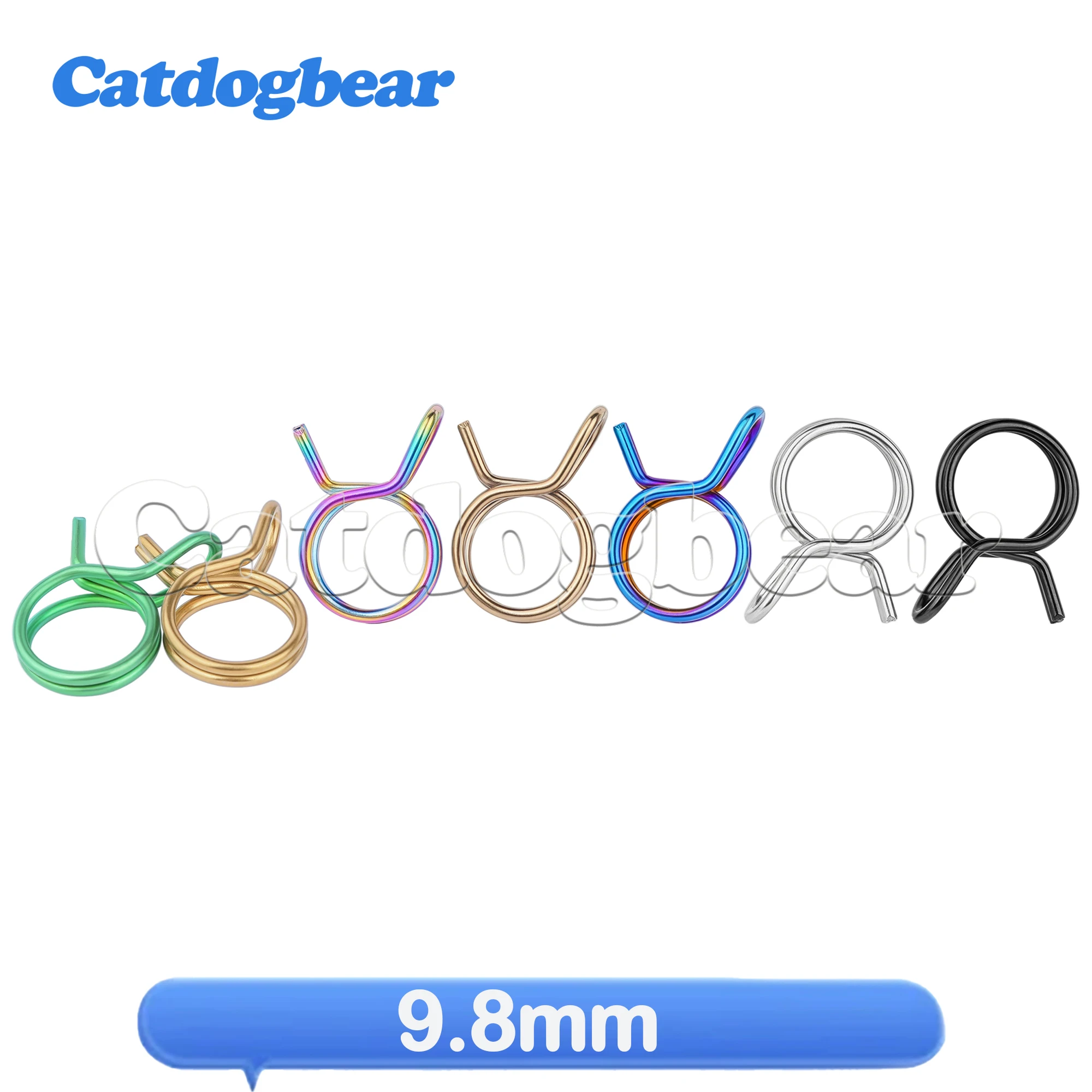 Titanium Bolts  9.8mm Titanium Alloy Oil Pipe Clamp High-Quality High-Strength Essential Motorcycle Decorative Gasket
