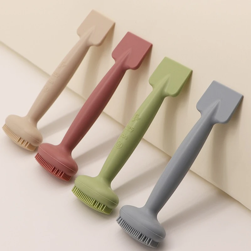 قطعة واحدة من فرشاة قناع الوجه المصنوعة من السيليكون برأس مزدوج أداة تجميل احترافية لنشر قناع طين الوجه الناعم والعناية بالبشرة #2