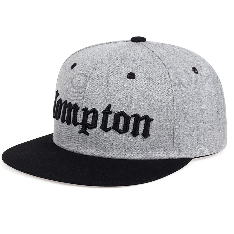 Moda COMPTON CAP Street Dance Snapback Hat Hip Hop Nakrycia głowy Mężczyźni Kobiety Dorosły Outdoor Casual Sun Baseball Cap Cowboy Hat