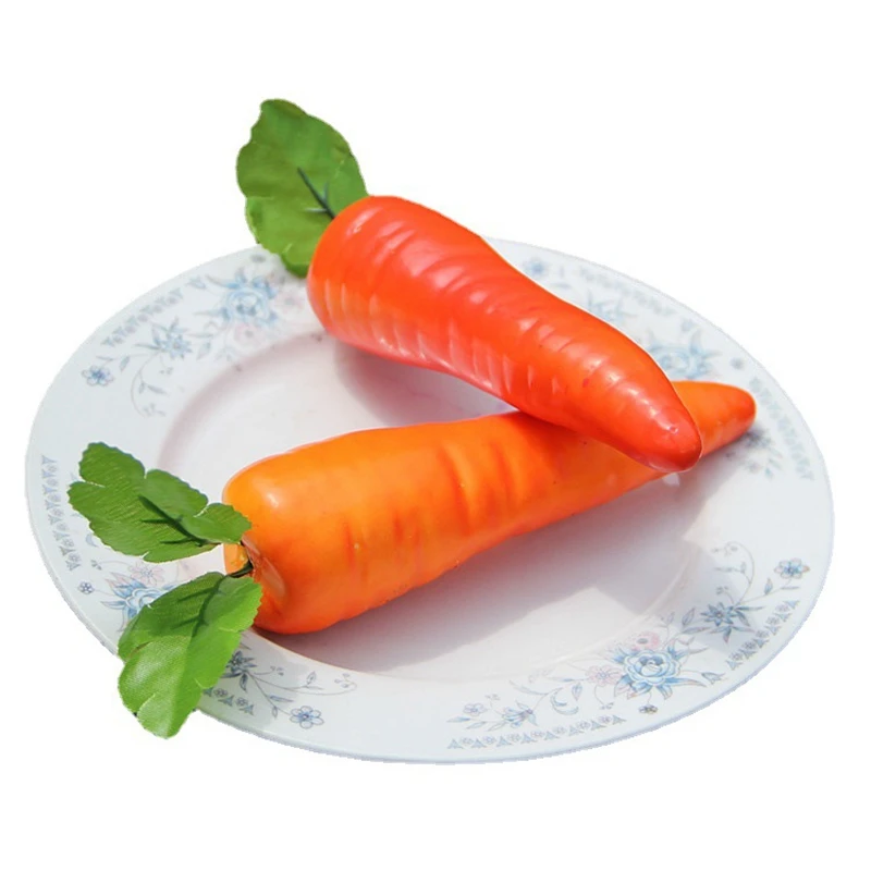 Simulation Carrot False Fruit Vegetable Carrot Model Home Decoration Craft Jewelry Props