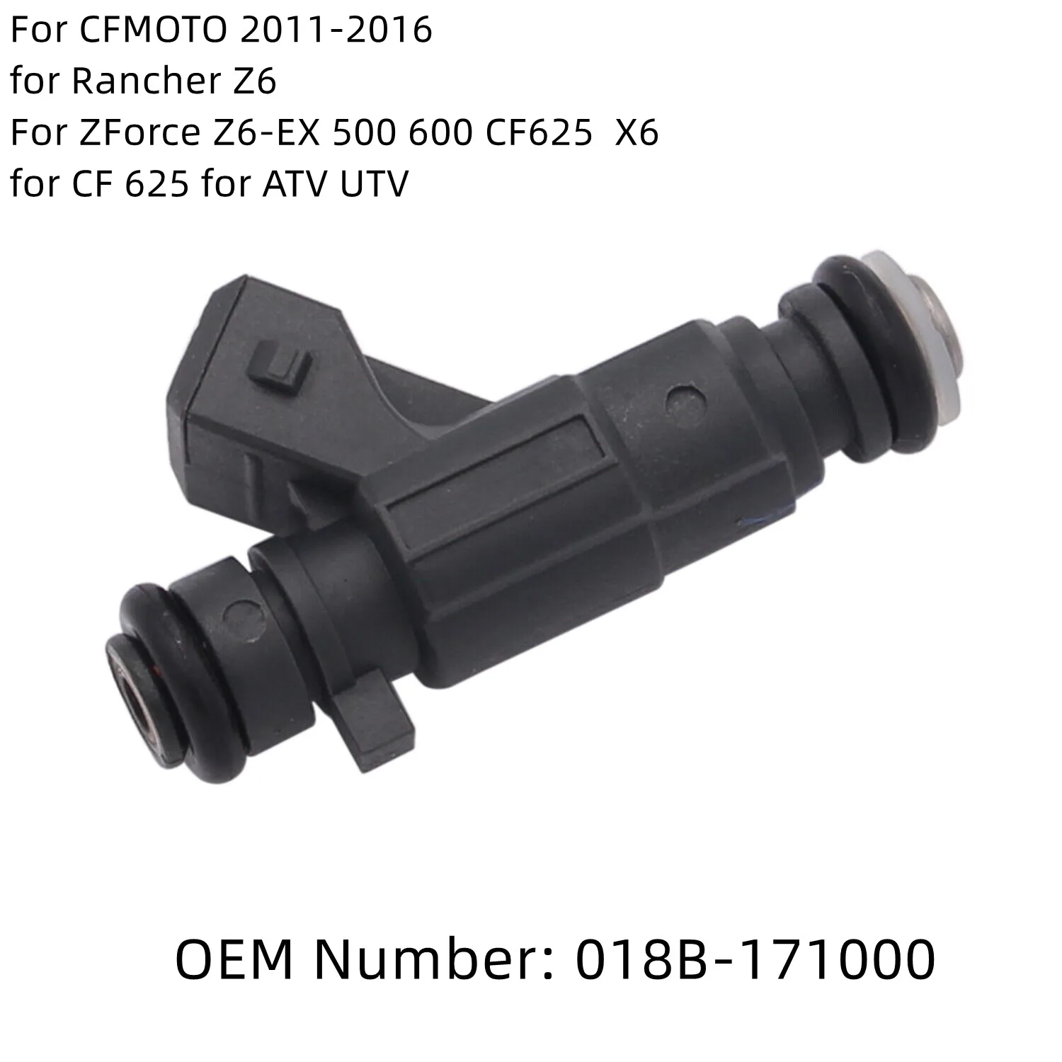 Black Plastic Fuel Injector for CFMOTO X6 For Rancher Z6 For ZForce Z6EX 500 600 Easy and Reliable Solution