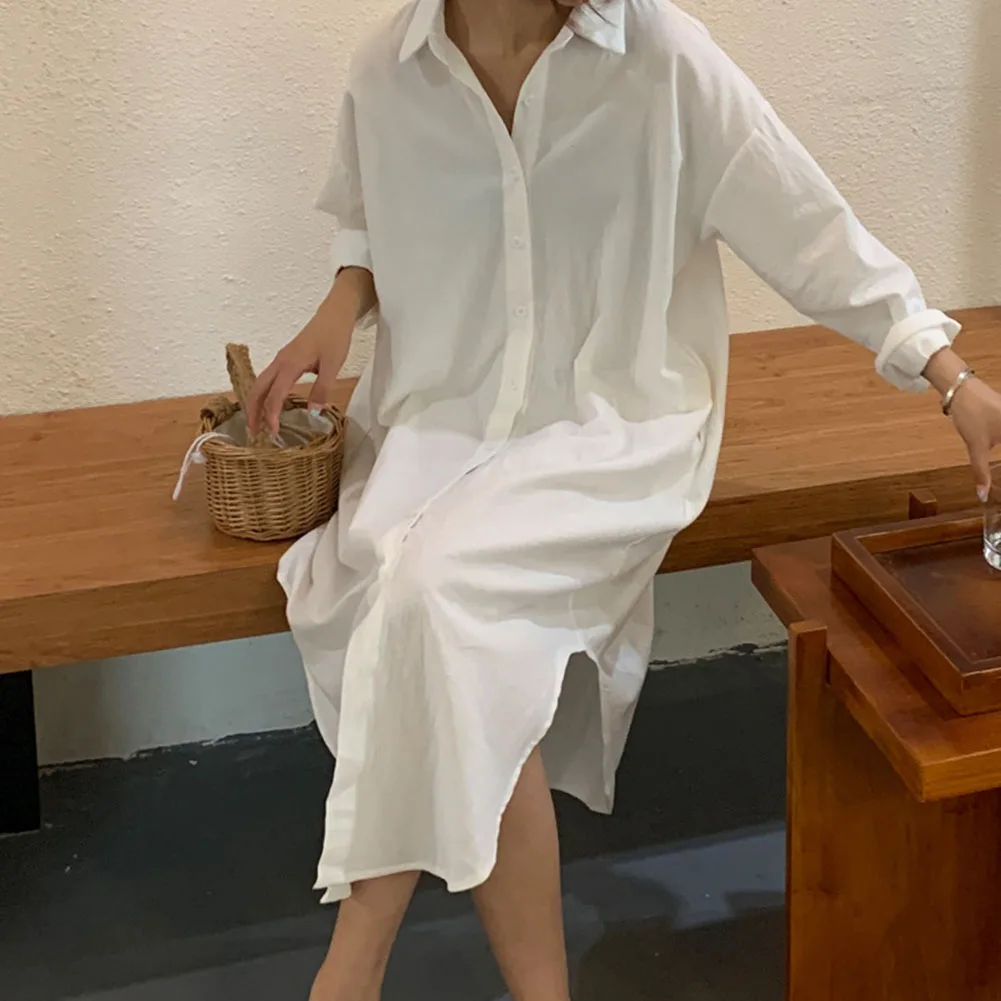 เดรสฤดูใบไม้ร่วง เดรสวันหยุดพักผ่อน เดรสใส่ได้ทุกวัน เดรสแขนยาว เดรสฤดูใบไม้ผลิ ผ้ามีความยืดหยุ่นเล็กน้อย เหมาะสำหรับเพศหญิง