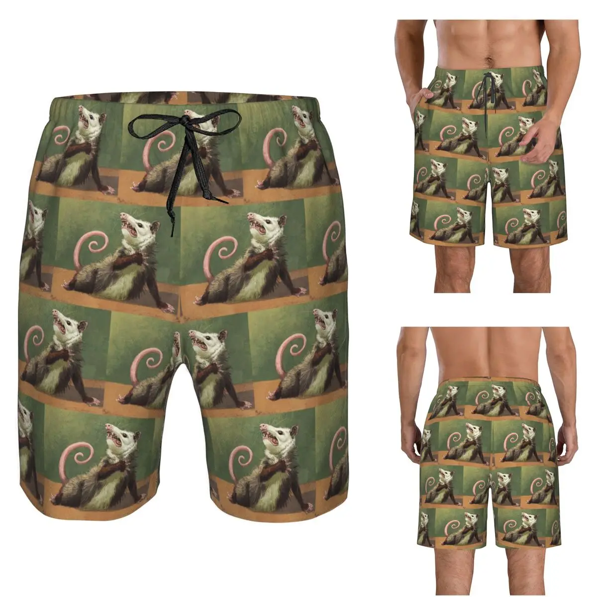 Amateur Opossum Actress Trunks Beach Board Shorts Casual Quick Dry Swim Summer Men Pants