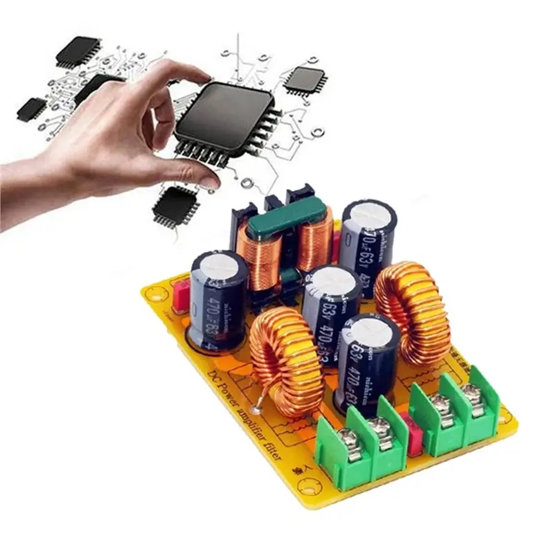 JABS-EMC Hi-Fi высокочастотный фильтр импульсный источник питания DC LC EMI плата фильтрации недорогая пульсационная фильтрация