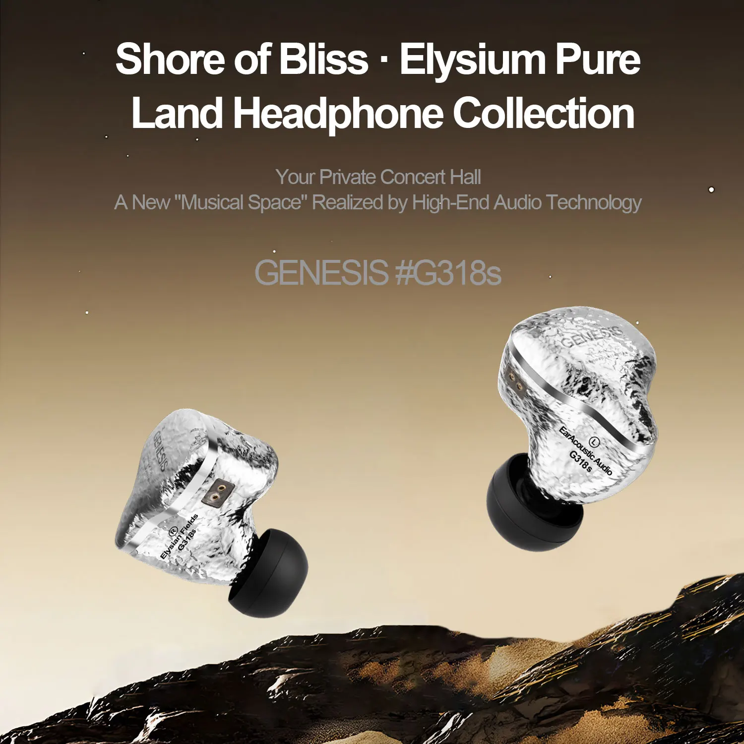 EarAcoustic IEMS G318s 8.3mm Driver Wired IEM Earphones Titanium Dome Diamond Diaphragm HiFi Headphones 4.4mm
