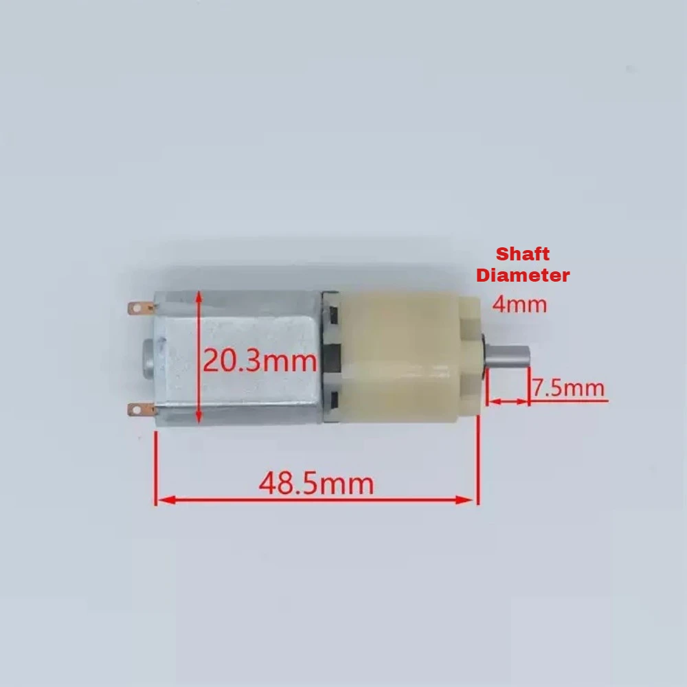 Mini DC Planetary Gear Motor 130 Carbon Brush 3-Layer Gear 12V 38RPM 18V 57RPM 0.05A Gear Reduction Motor for Transmission DIY