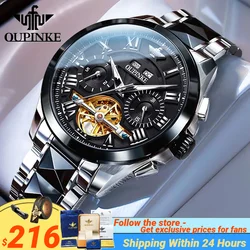 OUPINKE 3236 Top Brand Mechanical Watch for Men Waterproof Sapphire Mirror Tungsten Steel Luxury Dress Men Wristwatches