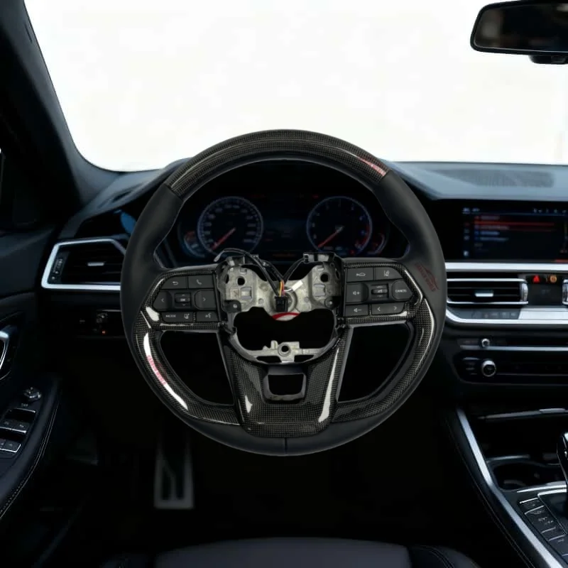 

Suitable for Toyota Hilux Land Cruiser LC200 LC300 Prado 120 150 200 LC79 LC70 LC76 FJ70 FJ79 Carbon Fiber Steering Wheel