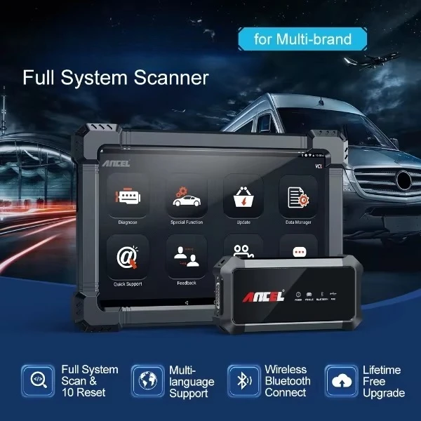 OBD2 Automotive Scanner Professional Scanner Full System ABS Oil EPB D-P-F Reset Bluetooth Diagnostic Tool