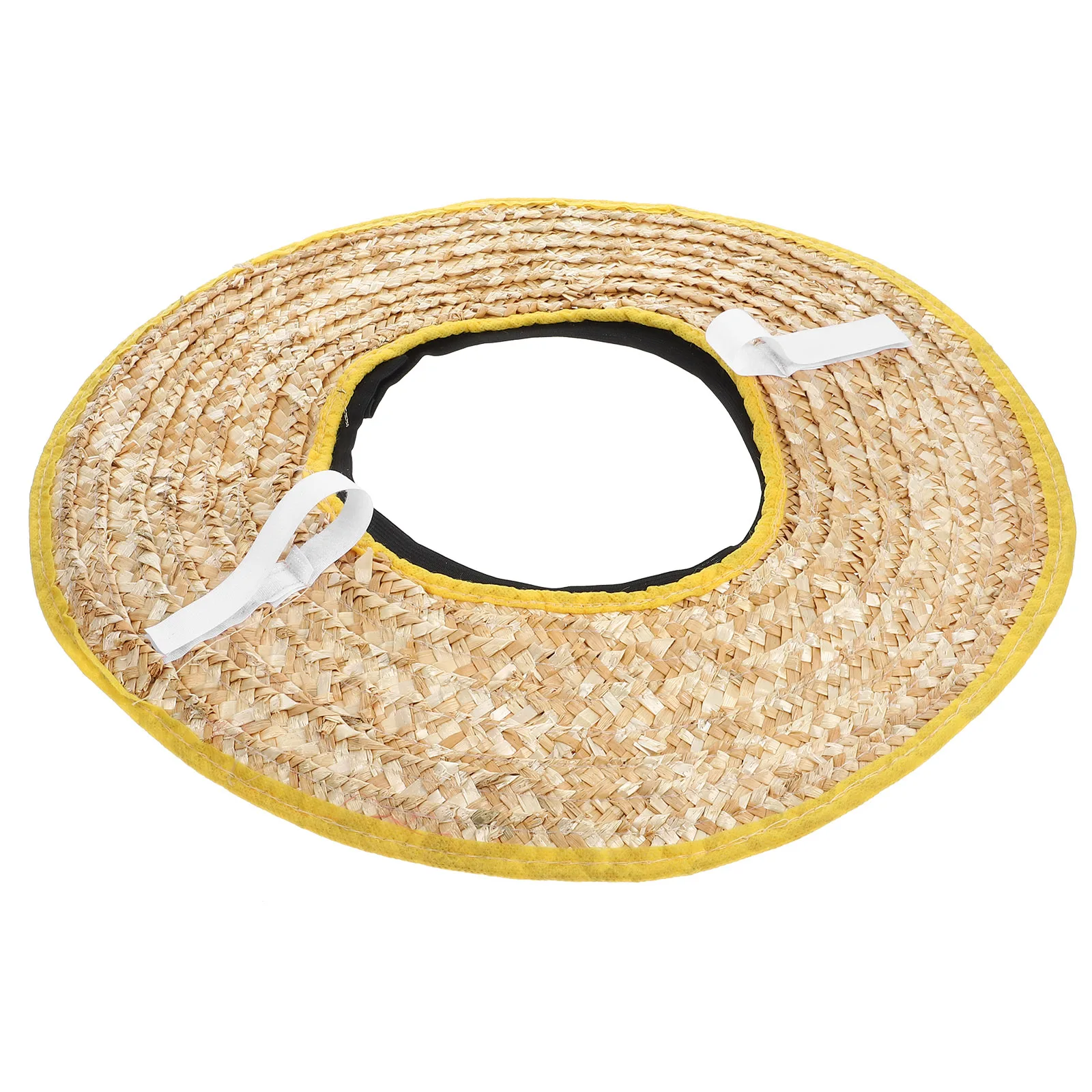 

Woven Sun Hat Visor Full Brim Hard Hat Shade Safety Sun Protection Cap Cover Breathable Cooling Construction Worker Accessories