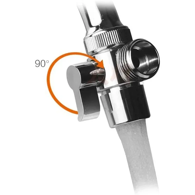 JJYY Faucet Diverter Valve Adapter, Switch Faucet Adapter Aerator Valve Diverter To Connect Washing Machine, Shower Garden Hose