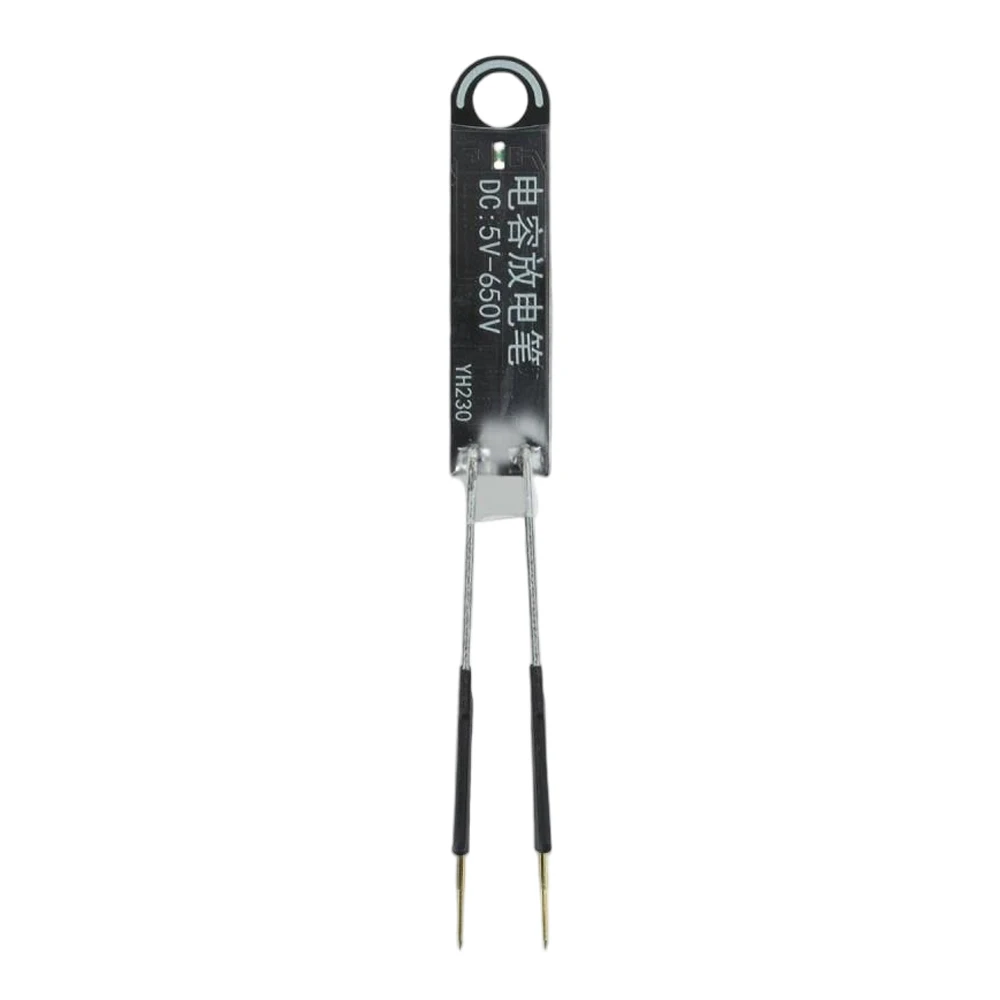Tweezers Type Capacitor Discharge Pen 1000UF AC DC Constant Current Discharge Retractable Probe with LED Indicator Repair Tool