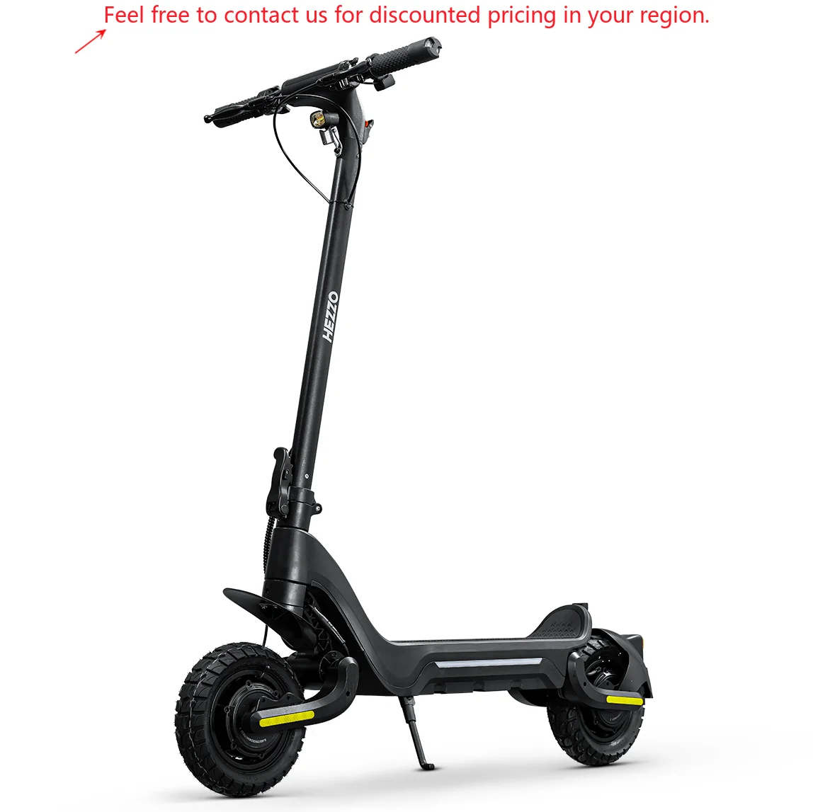 

HEZZO 48V 1600W Kick E-scooter Folding Electric Scooters 18AH Escooter 10" Off-road Tires Dual 800W Motor USA DropShipping